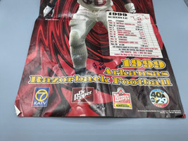 Arkansas Razorbacks SEC Football 1999 Schedule Poster Clint Stoerner Autograph - £14.91 GBP
