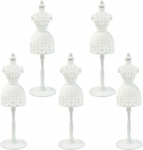 Doll Dress forms 5-Pack Cloth Gown Plastic Mannequin Display Support Holder - $408.30 MXN