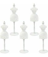 Doll Dress forms 5-Pack Cloth Gown Plastic Mannequin Display Support Holder - $403.63 MXN