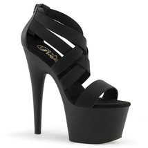PLEASER Shoes Sexy Stripper Dancer 7&quot; High Heel Criss Cross Sandals ADORE-769 - £54.44 GBP