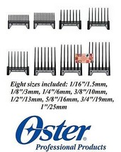 Oster Clipper Blade Attachment Guide Comb Set*Fit Salon Pro,Model 24,Free Rider - £28.85 GBP