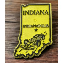 Indiana Indianapolis Refrigerator Magnet Vintage State Outline Indy 500 ... - $13.89