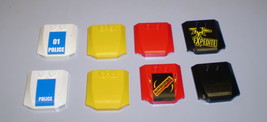 8 Used Lego Red White Yellow Black Wedge 4 x 4 x 2/3 Curved Hood Roof Car 45677 - £7.82 GBP