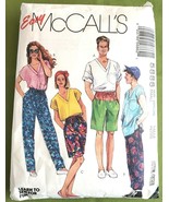 McCall&#39;s 5886 Adult Top Pants Shorts Size Small 32 1/2-34 Partially Cut ... - £5.44 GBP