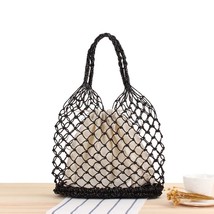 YoReAi Fashion Women Straw Large Tote Bag Beach Casual  Bags Handbag Solid Color - £137.79 GBP