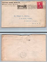 1896 US Cover - Hartford Rubber Works Co, Hartford, Connecticut A15 - £2.36 GBP