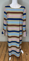 sweet salt women’s long sleeve Patterned MIDI dress Size M Blue Stripe  X1 - £10.07 GBP