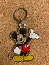 Vintage Collectible Disney Mickey Mouse Lucite Keychain 3.75&quot; x 2.5&quot; - £5.89 GBP