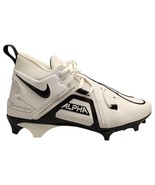 Nike Alpha Menace Pro 3 Football Cleats Mens Size 9.5 White Black CT6649... - $39.29