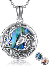 Mothers Day Gifts for Mom Women, Horseshoe Horse Necklace 925 Sterling Silver Ce - £57.36 GBP
