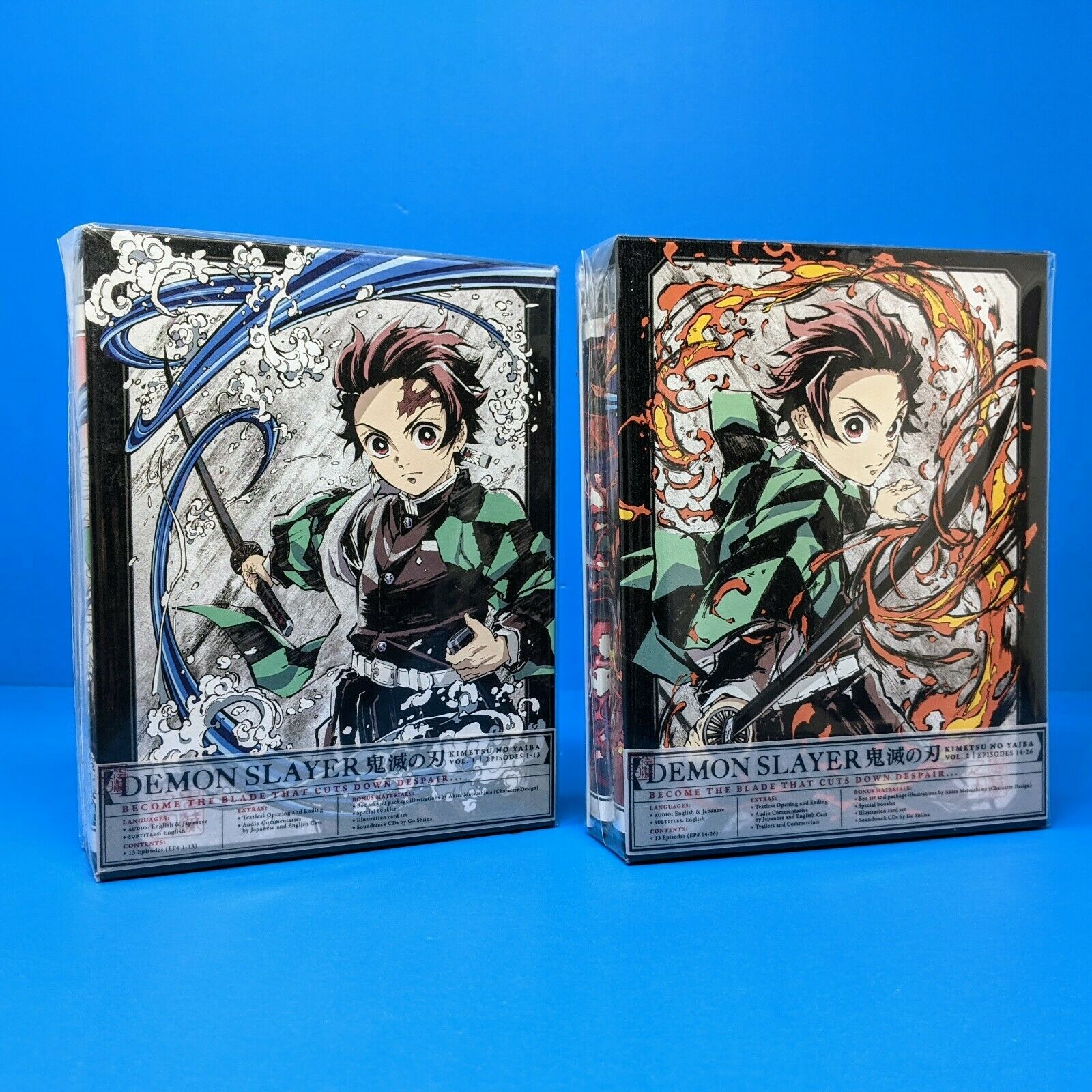Demon Slayer Kimetsu no Yaiba BluRay Limited Edition LE Vol 1 & 2 Anime Aniplex DVDs & Blu
