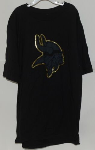 Primary image for NFL Licensed Minnesota Vikings Youth Extra Large Black Gold Tee Shirt