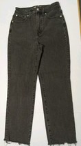 Madewell Curvy Perfect Vintage Straight Jean Size 27, Black  Wash, Box-A, AMc - £19.63 GBP