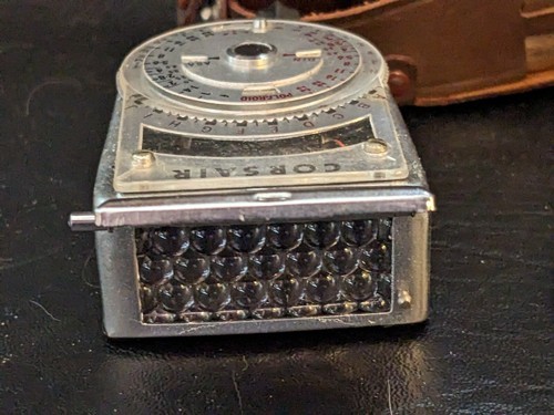 Vintage Corsair HS-1 Exposure Meter Photography EJ Korvette Leather Case Item image 7