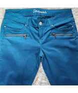 Aeropostale Jegging Pants Women&#39;s Size 6 Teal Blue Back Pockets - $186.00 MXN