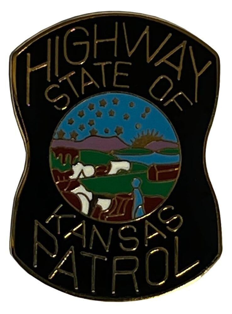 State of Kansas Highway Patrol Patch Hat Cap Lapel Pin POP-016 (1) - $2.88+