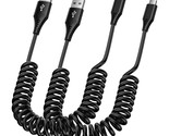 Usb Type C To Usb Cable,2Pack Android Auto Samsung Coiled Cable For Car ... - $12.99