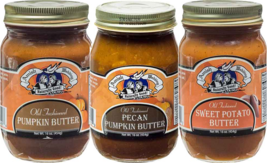 Amish Wedding Pumpkin, Pumpkin Pecan &amp; Sweet Potato Butters Variety 3-Pack - $41.53