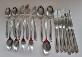 18 Vtg Simeon L &amp; George H Rogers SS Forks Knives Spoons SS Flatware - £14.79 GBP