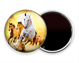 Wild Lipizzan Stallion And Brown Horses Hd Fridge Refrigerator Magnets Gift Idea - £10.68 GBP+