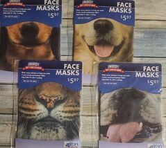 Four (4) Unibody ~ Soft Stretch ~ Face Masks ~ One Size ~ Animal Masks ~... - $20.00