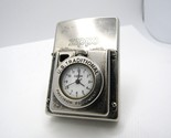Time Lite Light Pocket Watch Clock running Zippo 1997 Fired Rare - £117.20 GBP
