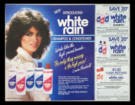 1985 White Rain Shampoo &amp; Conditioner Circular Coupon Advertisement - £14.90 GBP