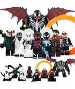 8pcs Spider-Man Venom Mister Black Cat Kraven Octopus Minifigures Set Gifts - £16.73 GBP