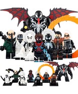 8pcs Spider-Man Venom Mister Black Cat Kraven Octopus Minifigures Set Gifts - $28.70 CAD