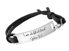 Inspirational Leather Bracelet for Women Christian - £31.86 GBP