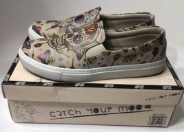 Goby Day of the Dead Slip On SZ US 8.5 Slip On Canvas Shoes with Box - £37.91 GBP