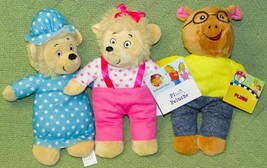 Pbs Kids Plush Lot Of 3 Berenstain Bears Arthur Character Stuffed Animals 9&quot; Toy - £7.39 GBP
