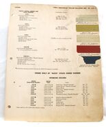 1953 Chevrolet- &amp; Truck  DuPont Paint Chip Color Bulletin Set #628 - $143.86 MXN