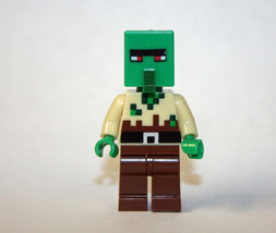 Building Toy Zombie Villager Minecraft game Minifigure US - £5.19 GBP