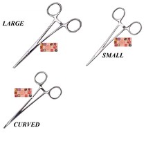 Pet Dog Grooming Stainless Steel Locking HEMOSTAT Forcep Ear Hair Remove... - $13.67 CAD+