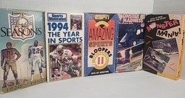 VHS Sports Lot Of 5 NFL Review 95 94 Sports Bloopers Monster Trucks - £10.85 GBP