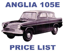 Ford Anglia 105E PRICE LIST - $23.98 MXN