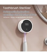 Smart Toothbrush Dryer Wall Mount USB LED Display Rotating Sterilizer AB... - $63.09 CAD