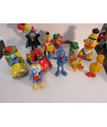 Asst Muppets Sesame Street Toy Plastic Figures Elmo Ernie Count Oscar Be... - $181.31 MXN