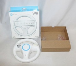 Official OEM Wii Racing Wheel for Nintendo Wii - White - w/ Original Box CIB VGC - $18.50