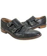 Johnston Murphy Mens Size 10 M 20-2237 Buckle Cap Toe Conard Black Italian - $65.34