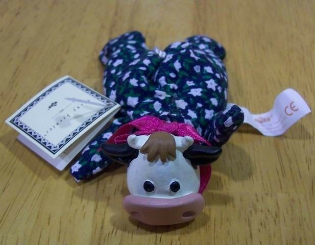 Primary image for Russ TEENY BEENIES COW 4" Plush Stuffed Animal NEW