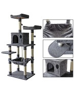 63&#39;&#39; Multi-Level Cat Tree Activity Tower Condo Top Perch Hammock for Kit... - £65.95 GBP