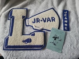 Vintage Limestone High School Peoria IL Cheer Letter Patches 1950s - £20.15 GBP