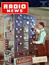 Radio News Magazine Feb. 1946 Velocity Modulation, Phase Inverters, Vintage - £7.95 GBP
