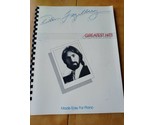 Dan Fogelberg Greatest Hits Made Easy For Piano Spiralbound Songbook - $247.38