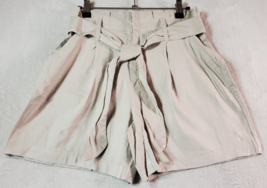 INC International Concepts Shorts Women Size XS Beige Linen Slash Pocket... - $20.34