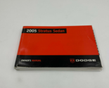 2005 Dodge Stratus Sedan Owners Manual OEM K01B42002 - £25.17 GBP
