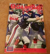 NFL GAME DAY Magazine 1988 Miami vs Buffalo Joe Robbie Stadium Shula; Ke... - $133.72 MXN