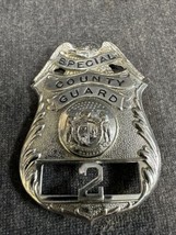 Obsolete Missouri Special County Guard Officer Hat Badge - Back Has Damage - £98.57 GBP